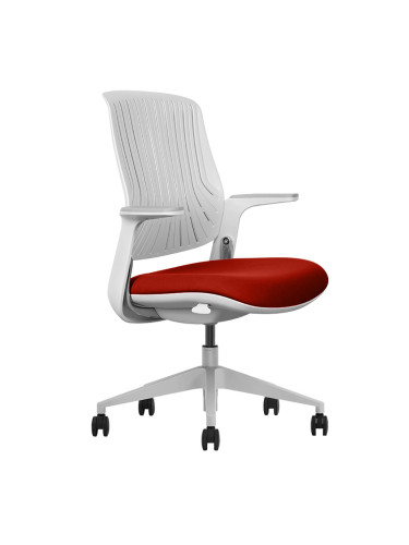 Стол ELBA F3-G01 сиво-червен