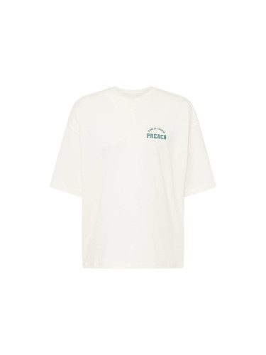 Preach Тениска  смарагдово зелено / бяло