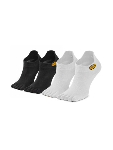 Vibram Fivefingers Комплект 2 чифта къси чорапи унисекс No Show S15N12P Черен