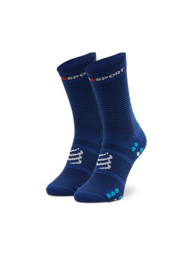 Compressport Дълги чорапи unisex Pro Racing Socks V4.0 Run High XU00046B_533 Тъмносин