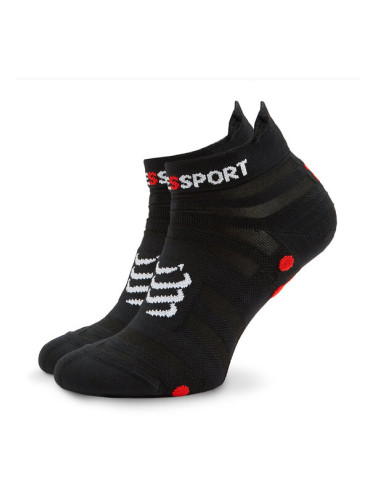 Compressport Чорапи къси унисекс Pro Racing Socks v4.0 Ultralight Run Low XU00051B Черен