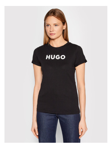 Hugo Тишърт 50473813 Черен Slim Fit