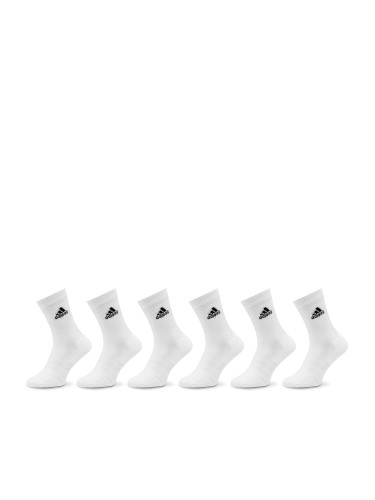 Дълги чорапи adidas Cushioned Sportswear Crew Socks 6 Pairs HT3453 Бял