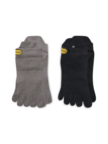 Комплект 2 чифта терлик унисекс Vibram Fivefingers Pack Sock S15N23P Черен