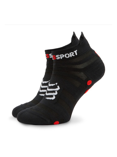 Чорапи къси унисекс Compressport Pro Racing Socks v4.0 Ultralight Run Low XU00051B Черен