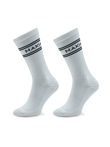 Комплект 2 чифта дълги чорапи мъжки Makia Stripe U83015 Бял