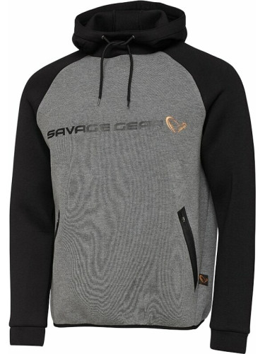 Savage Gear Суитчер Tec-Foam Hoodie Dark Grey Melange 2XL