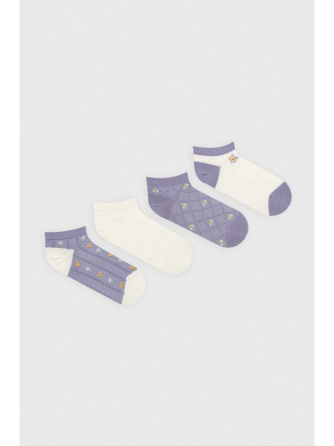 Чорапи Answear Lab (4 броя) в лилаво