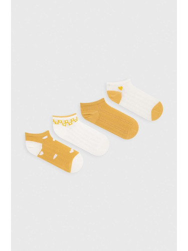 Чорапи Answear Lab (4 броя) в жълто
