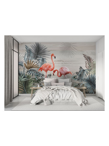 Фототапет Тропическо фламинго 2