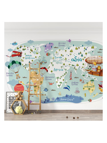 Фототапет Рисувана карта