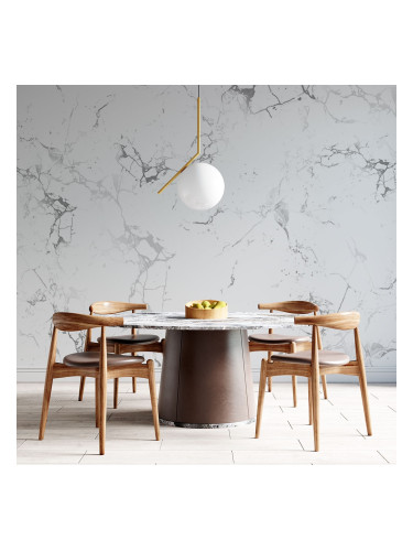 Фототапет - Мрамор в бяло и сиво