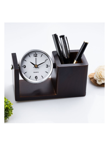 Комплект за бюро с въртящ се часовник