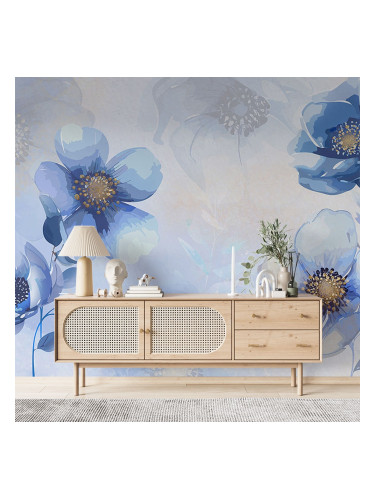 Фототапет - Златисти цветя