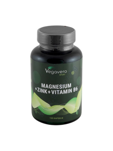 ВЕГАВЕРО МАГНЕЗИЙ + ЦИНК + ВИТАМИН B6 капсули * 120