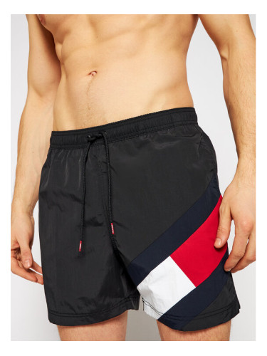 Tommy Hilfiger Плувни шорти UM0UM02048 Черен Slim Fit