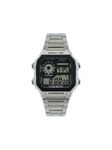 Casio Часовник AE-1200WHD-1AVEF Сребрист