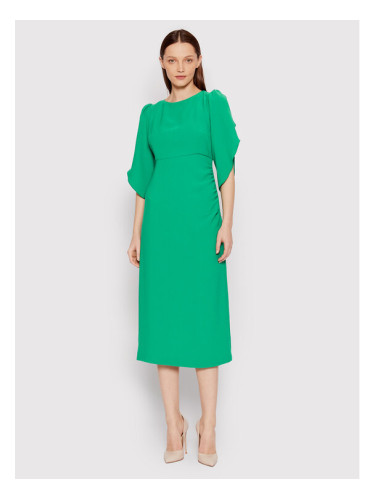 Nissa Коктейлна рокля RC13184 Зелен Regular Fit
