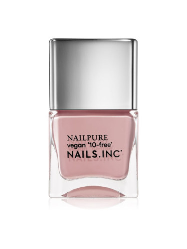Nails Inc. Nail Pure подхранващ лак за нокти цвят Bond Street Passage 14 мл.