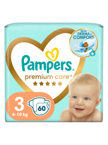 Pampers Premium Care Size 3 еднократни пелени 6-10 kg 60 бр.