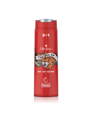 Old Spice Tigerclaw душ-гел за лице, тяло и коса за мъже 400 мл.