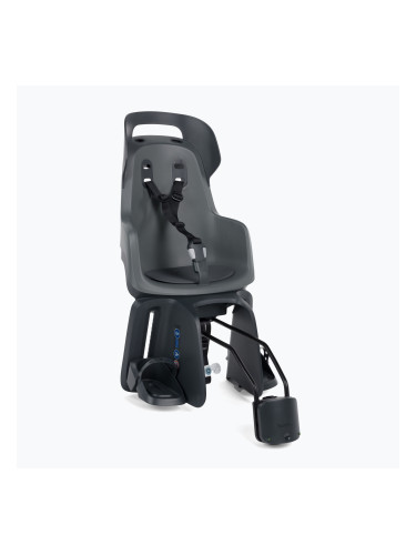 Седалка за велосипед със задна рамка bobike Go RS 1P сива/черна 8012700005