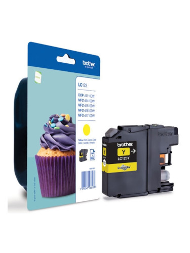 Консуматив Brother LC-123 Yellow Ink Cartridge for MFC-J4510DW