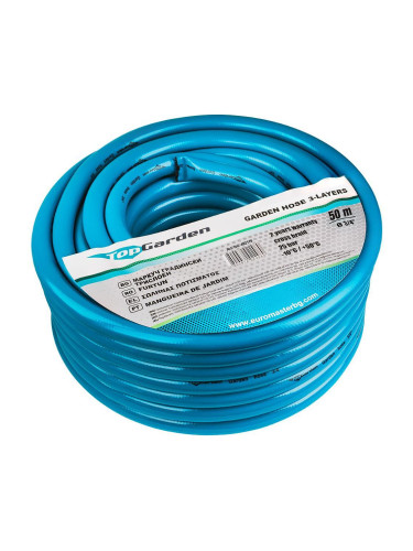 Маркуч градински трислоен 3/4", 50 м, TopGarden 402119