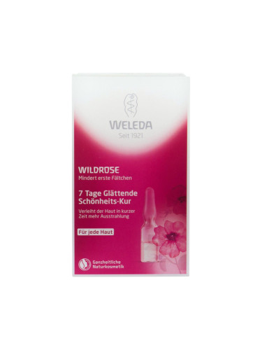 Weleda Wild Rose 7 Day Smoothing Beauty Treatment Серум за лице за жени 7x0,8 ml