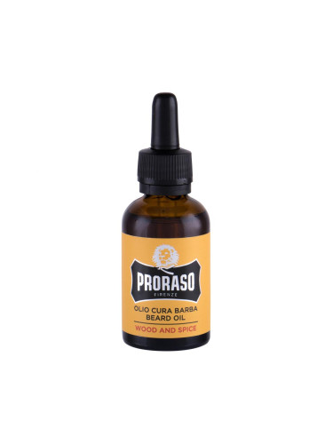 PRORASO Wood & Spice Beard Oil Олио за брада за мъже 30 ml
