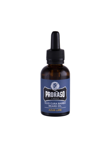 PRORASO Azur Lime Beard Oil Олио за брада за мъже 30 ml