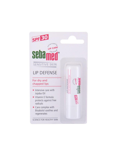SebaMed Sensitive Skin Lip Defense SPF30 Балсам за устни за жени 4,8 гр