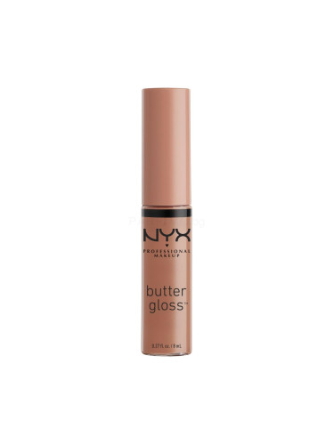 NYX Professional Makeup Butter Gloss Блясък за устни за жени 8 ml Нюанс 14 Madeleine