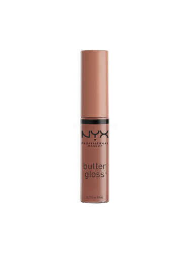 NYX Professional Makeup Butter Gloss Блясък за устни за жени 8 ml Нюанс 16 Praline