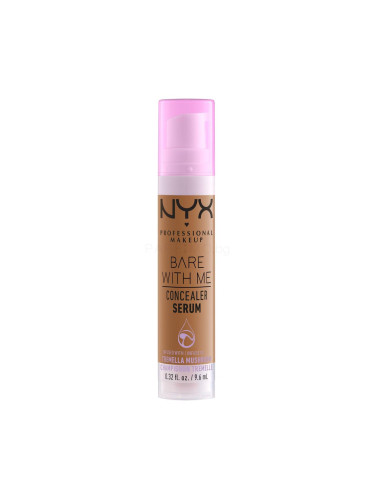 NYX Professional Makeup Bare With Me Serum Concealer Коректор за жени 9,6 ml Нюанс 09 Deep Golden