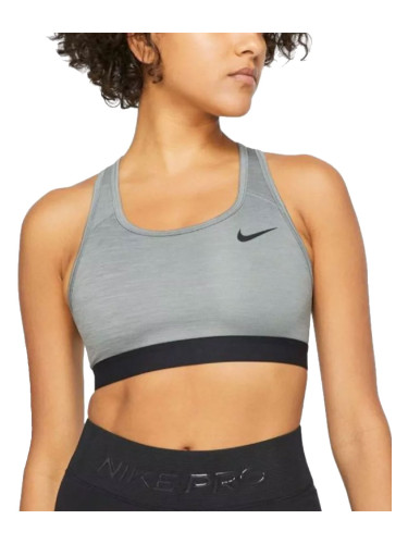 NIKE Sports Swооsh Band Nonpded Bra Grey