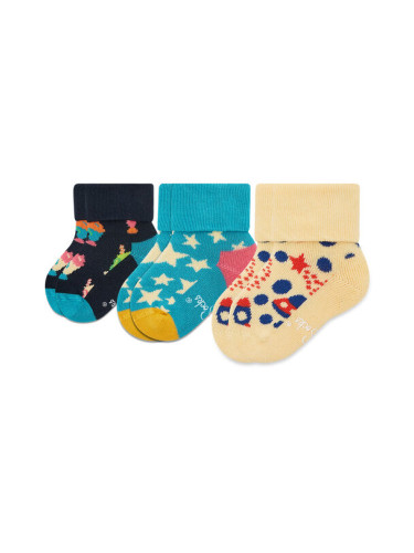 Happy Socks Комплект 4 чифта дълги чорапи детски XKFNT08-6500 Цветен