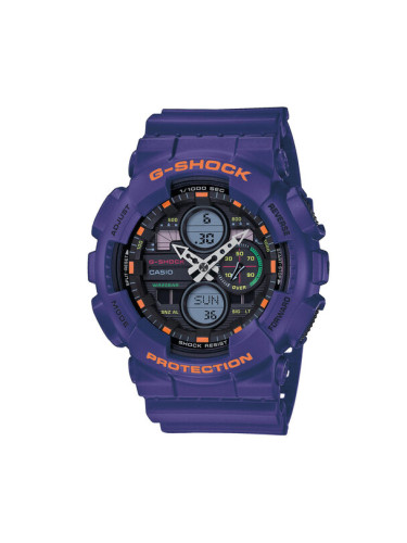G-Shock Часовник GA-140-6AER Виолетов