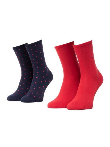 Tommy Hilfiger Дълги чорапи 100001493 Тъмносин