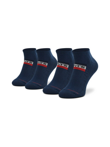 Levi's® Комплект 2 чифта къси чорапи унисекс 701219507 Тъмносин