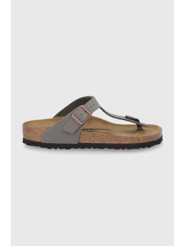 Джапанки Birkenstock Gizeh в сиво с равна подметка 43393