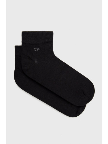Чорапи Calvin Klein (2 чифта) мъжки в черно 701218706