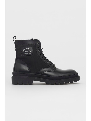 Обувки Karl Lagerfeld OUTLAND мъжки в черно KL11250