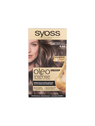 Syoss Oleo Intense Permanent Oil Color Боя за коса за жени 50 ml Нюанс 6-54 Ash Dark Brown