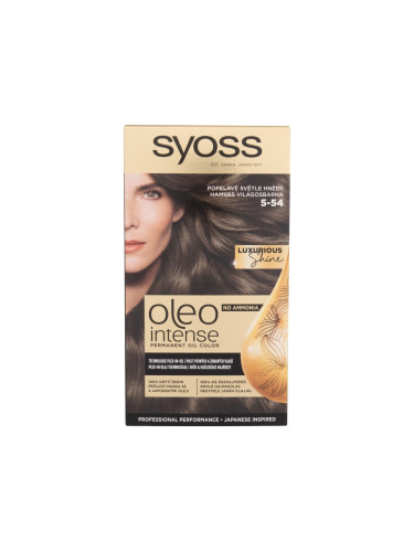 Syoss Oleo Intense Permanent Oil Color Боя за коса за жени 50 ml Нюанс 5-54 Ash Light Brown