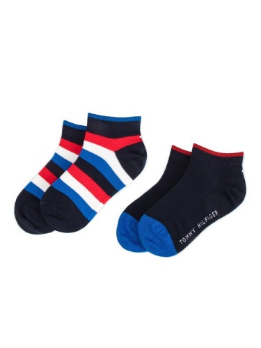 Tommy Hilfiger Дълги чорапи 354010001 Тъмносин