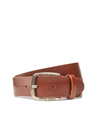 Jack&Jones Мъжки колан Jackpaul Leather Belt 12111286 Кафяв