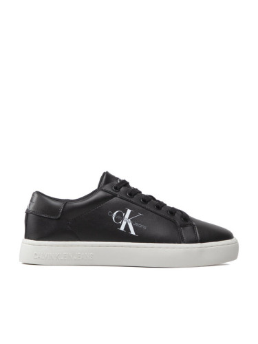 Calvin Klein Jeans Сникърси Classic Cupsole Laceup Low Lth YM0YM00491 Черен