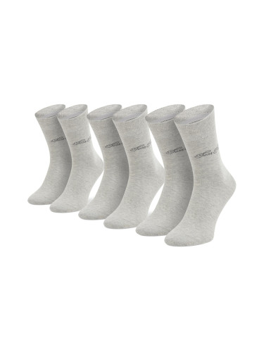 Комплект 3 чифта дълги чорапи дамски Tom Tailor 9703 Grey 285