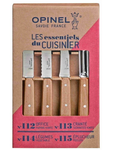 Opinel Les Essentiels Box Set - Beech Пикник, кухненски нож
